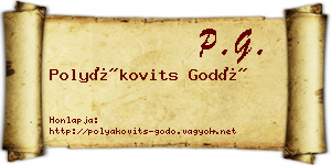 Polyákovits Godó névjegykártya